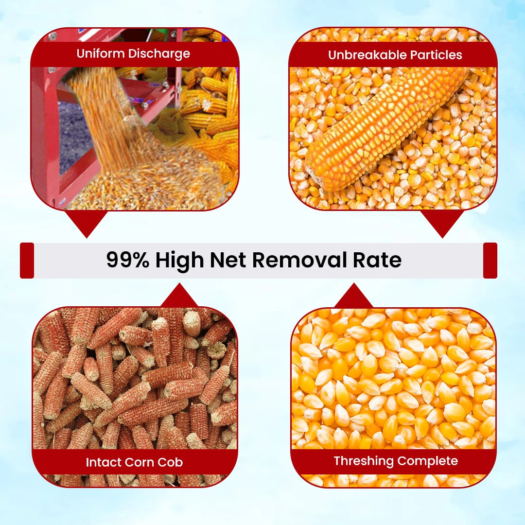 Balwaan Corn Thresher CT-500 With Motor (Red)