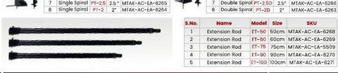 Balwaan ET-100 Earth Auger Extension Rod 100cm by Balwaan | FarmingTools.in