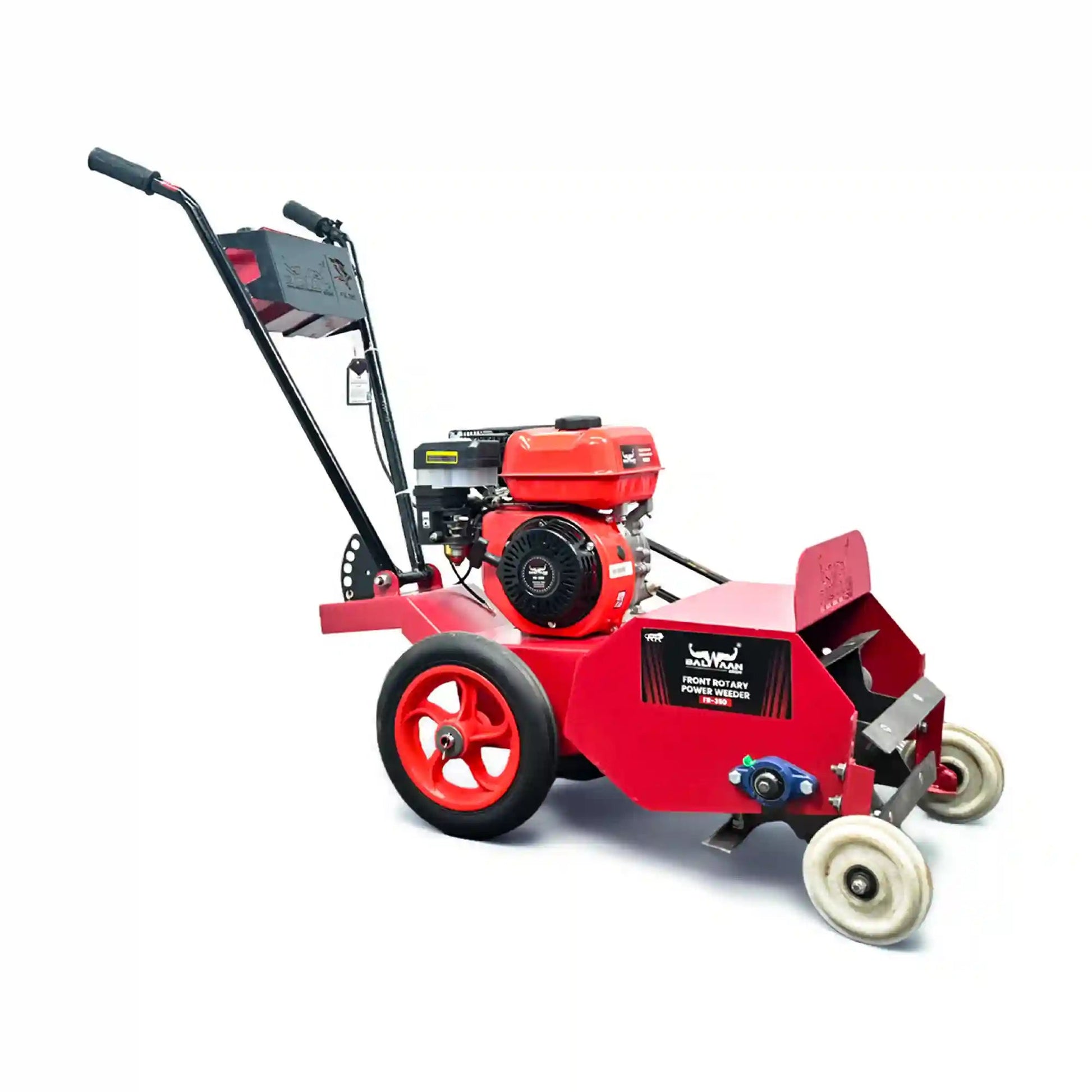 Balwaan FR - 350 Front Rotary Inter Cultivator | 7HP 4 - Stroke Petrol Engine | 16 - Inch Working Width | Heavy - Duty Tiller for Inter - Row Farming by Balwaan | KrishiGears