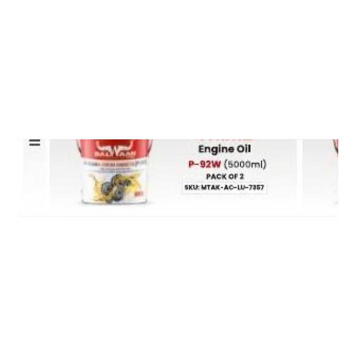 Balwaan P-92W 4 Stroke Oil 5L Pack of 2
