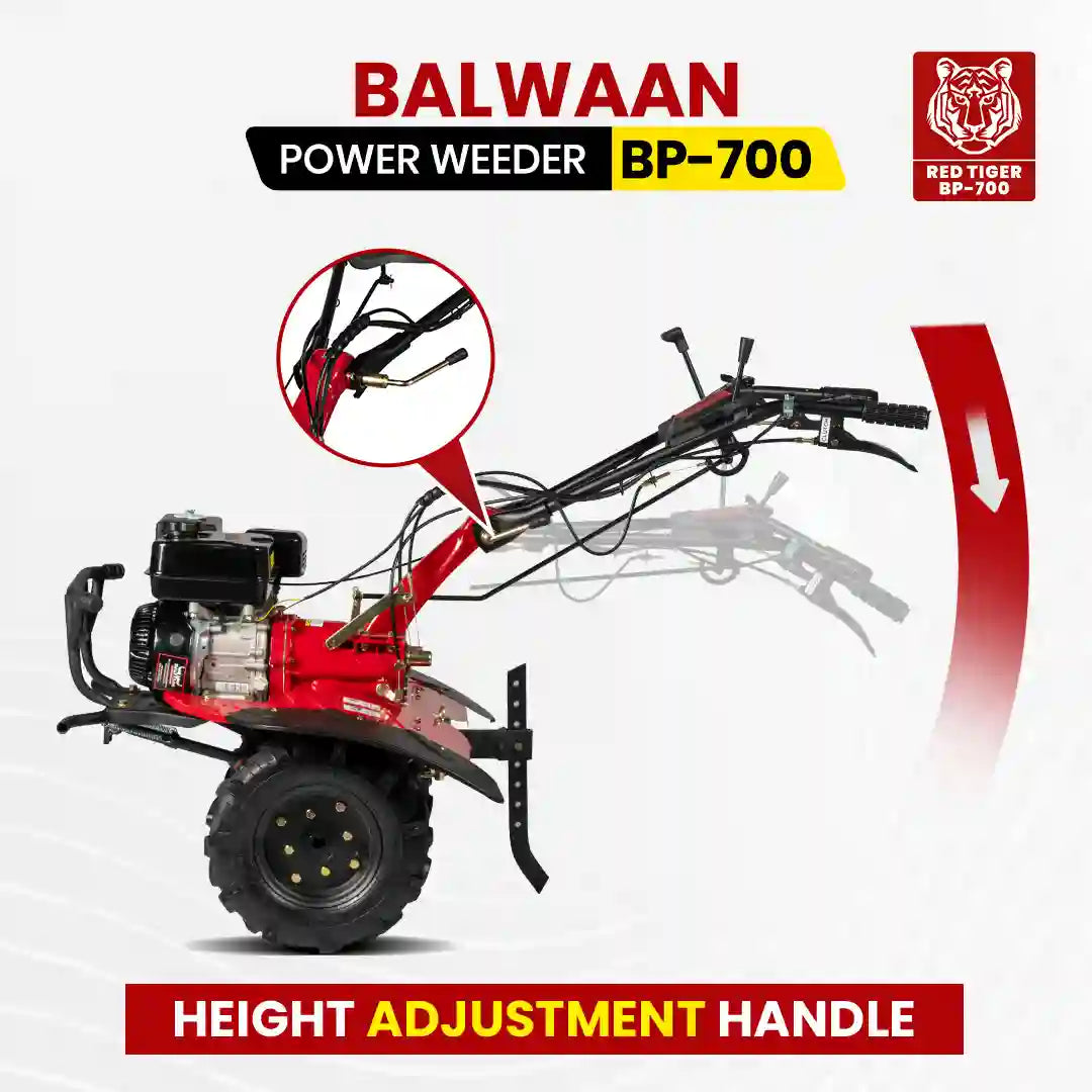 7HP 4 Stroke Power Weeder BP-700 | 212cc Powerful Euro (V) Petrol Engine | Dual Clutch Power Tiller