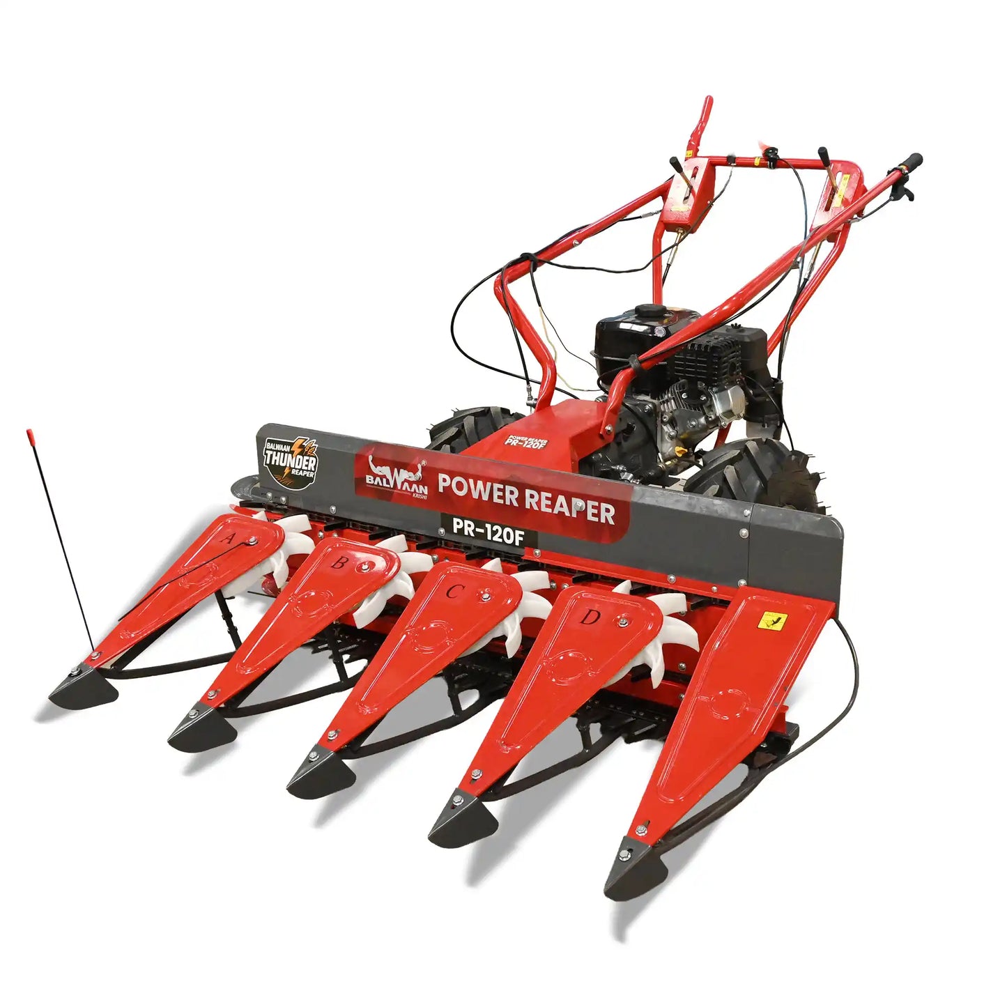 Balwaan Thunder Power Reaper PR-120F | Heavy-Duty 212cc Crop Harvester for Wheat Rice & Millet