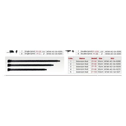Balwaan ET-90 Earth Auger Extension Rod 90cm