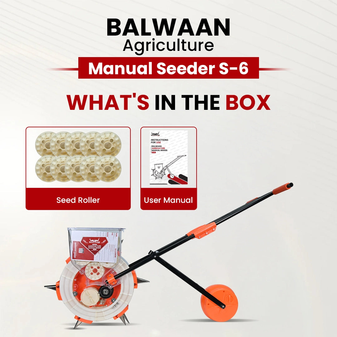 Balwaan Manual Seeder S-6 | Hand-Operated Seed Planter