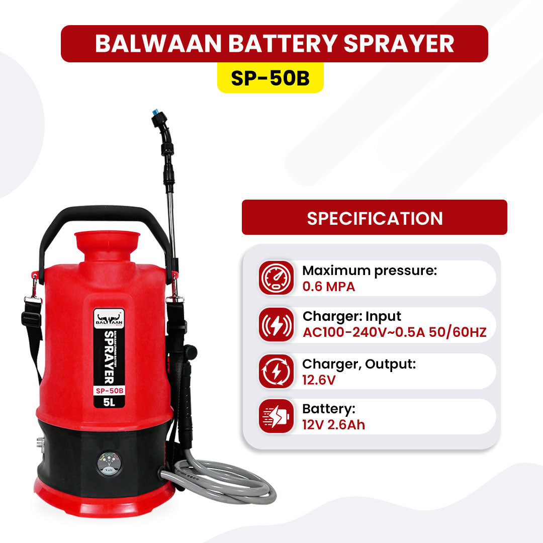 Balwaan SP-50B Li-ion Battery Sprayer (5 Liters)