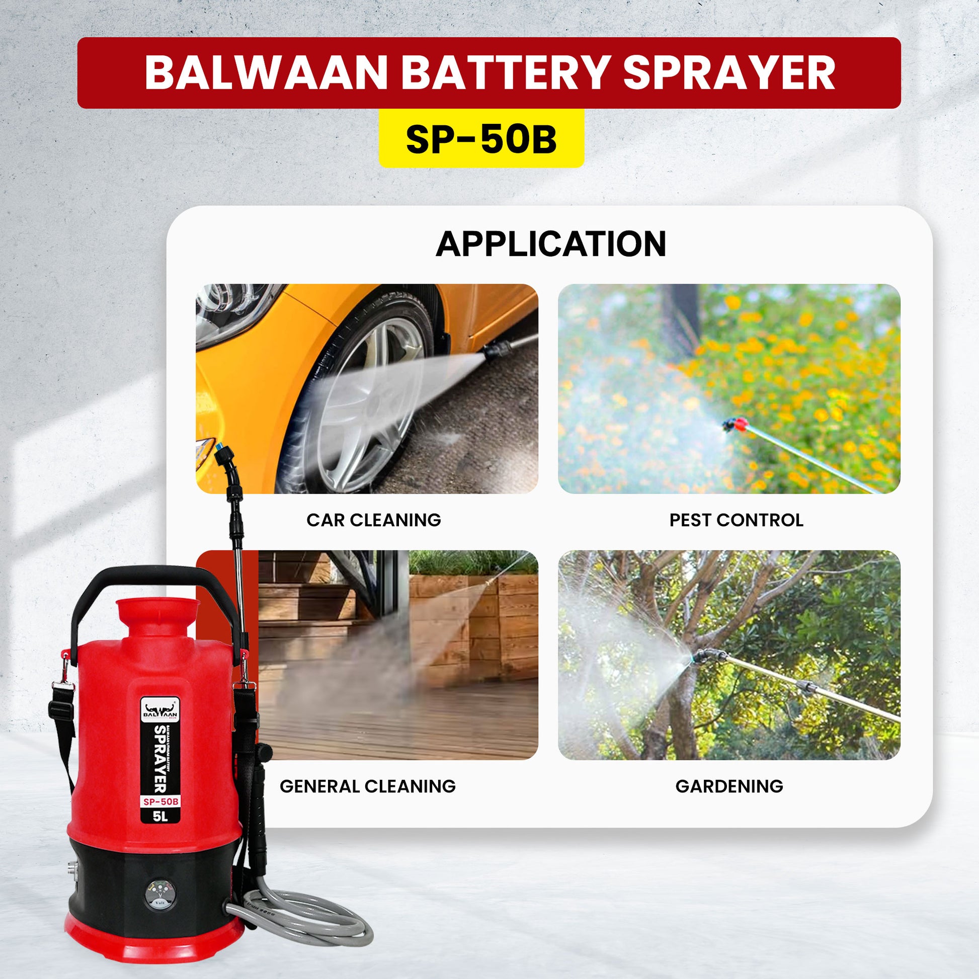Balwaan SP-50B Li-ion Battery Sprayer (5 Liters)
