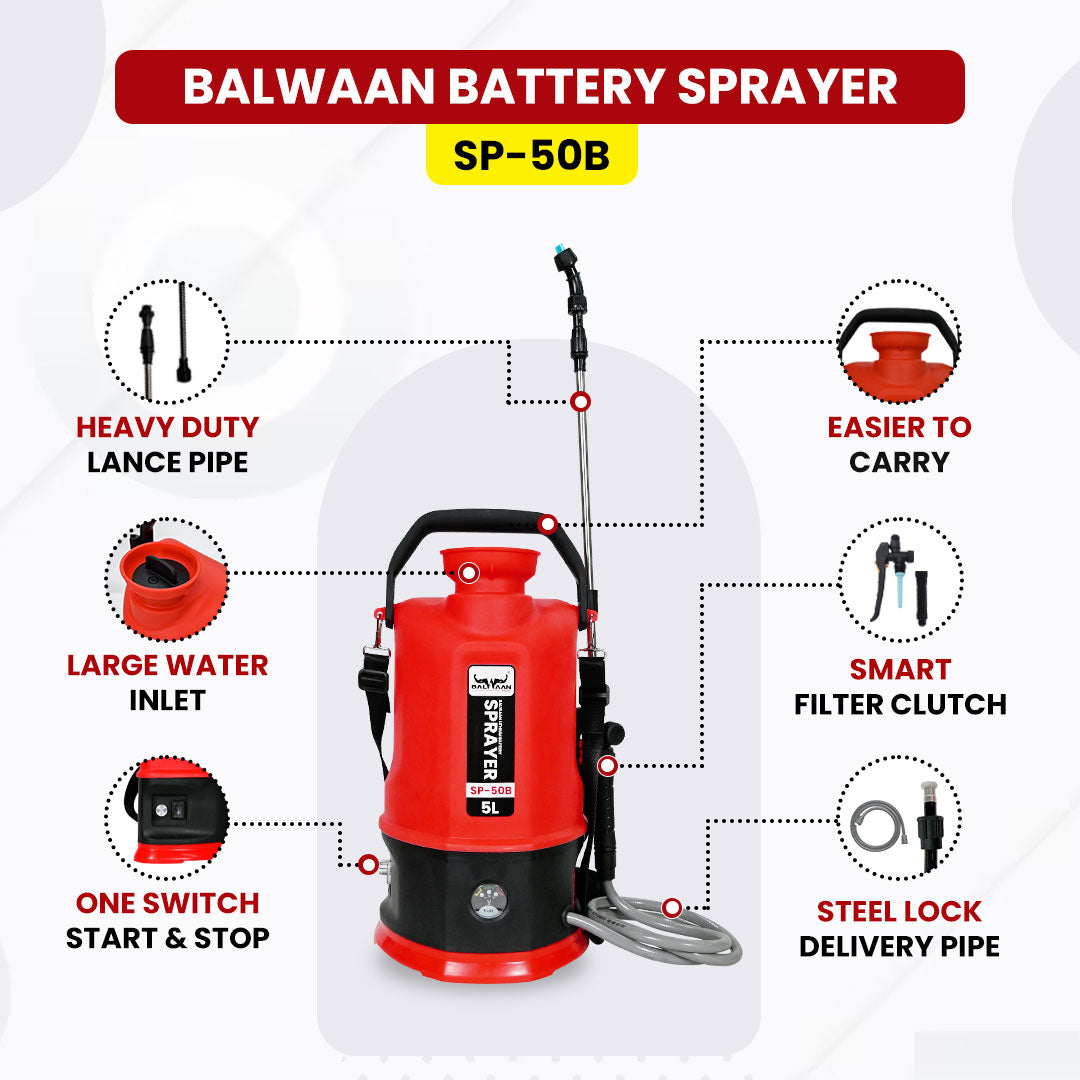 Balwaan SP-50B Li-ion Battery Sprayer (5 Liters)