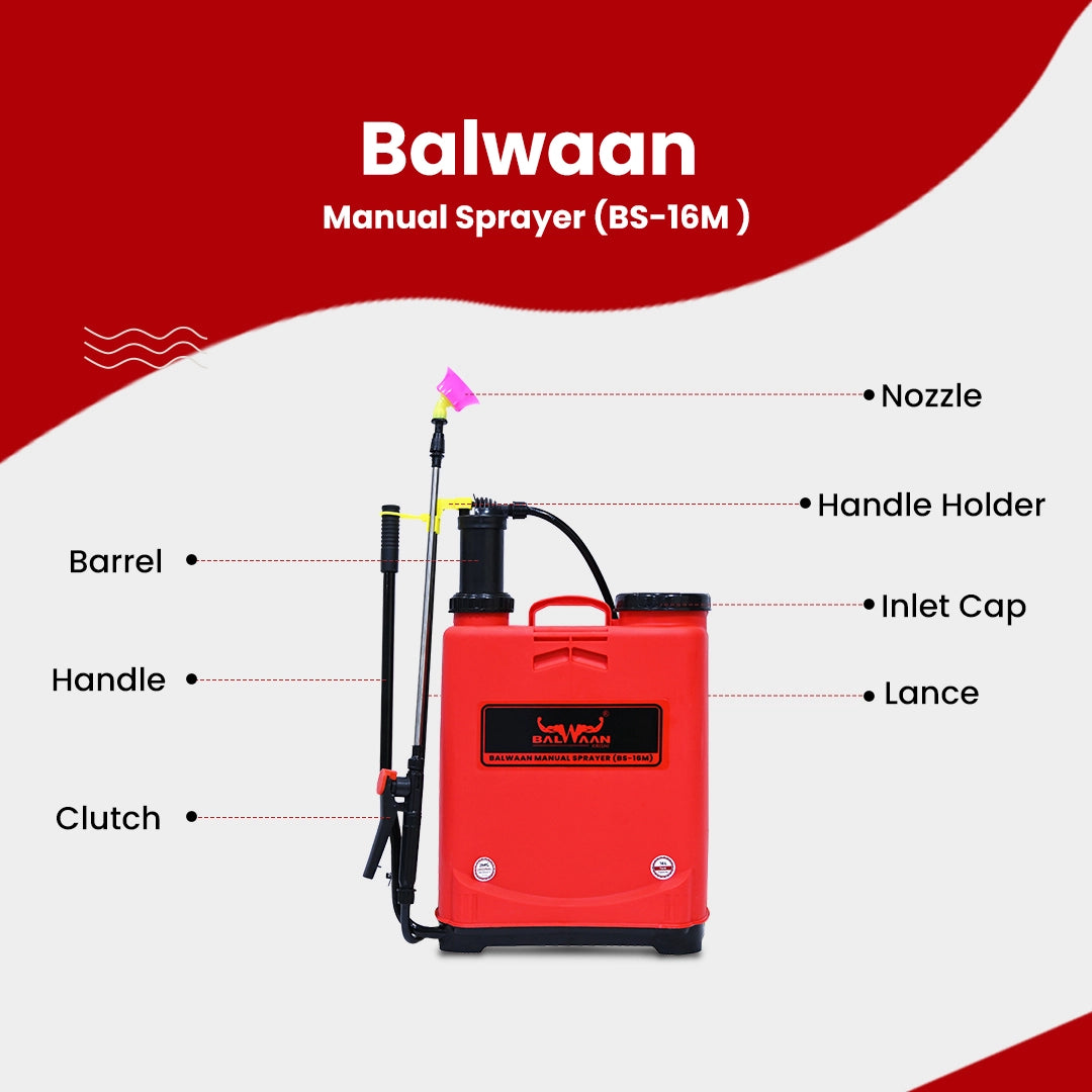 Balwaan BS-16M Manual Sprayer (16 Liters)