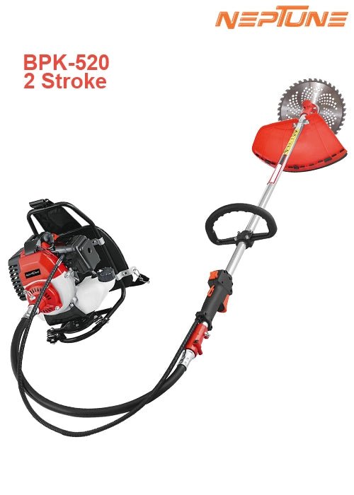Neptune BC-520 BPK Backpack Brush Cutter | 2-Stroke 51.7CC | 1.9HP Petrol Engine