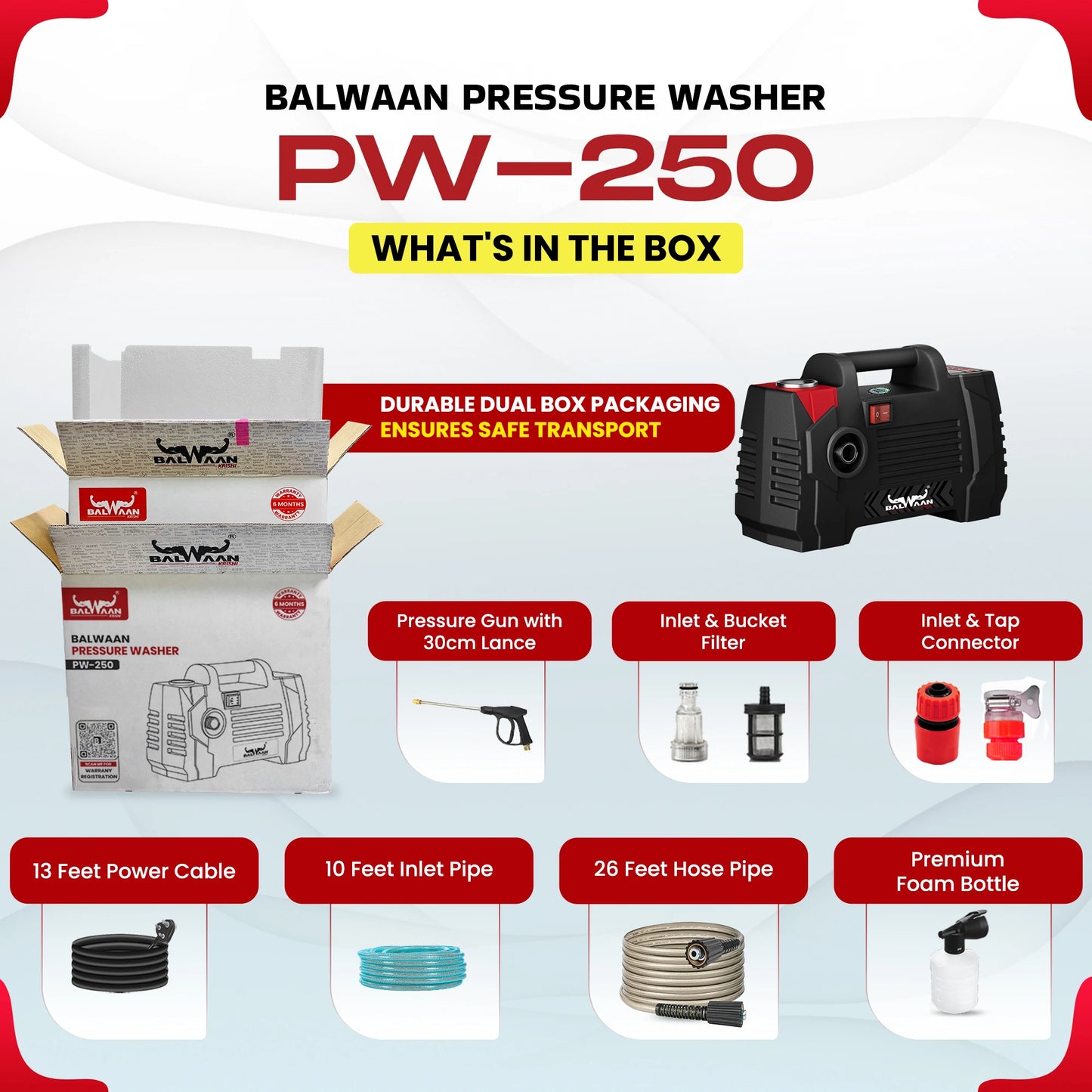 Balwaan Pressure washer (PW-250)