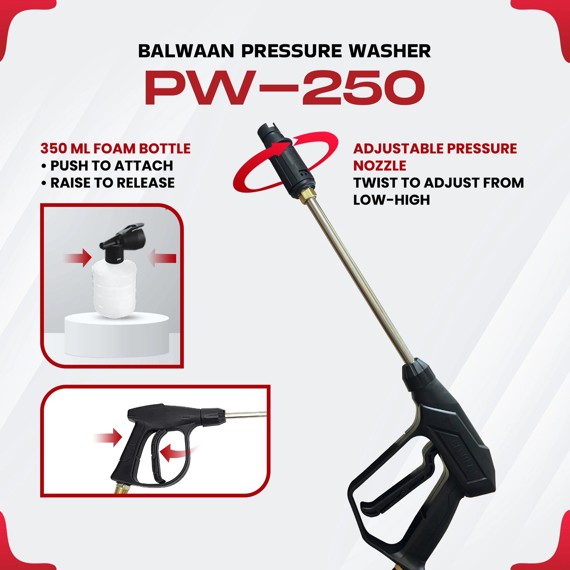 Balwaan Pressure washer (PW-250)