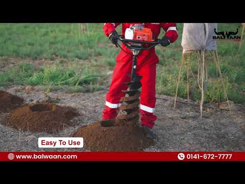 Balwaan 6 Inch Planter Double Spiral Auger Bit PT-6D - supplier product video