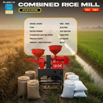 RBD Combined Rice Mill Machine — मिनी राइस मिल धान कुटाई मशीन - View 2