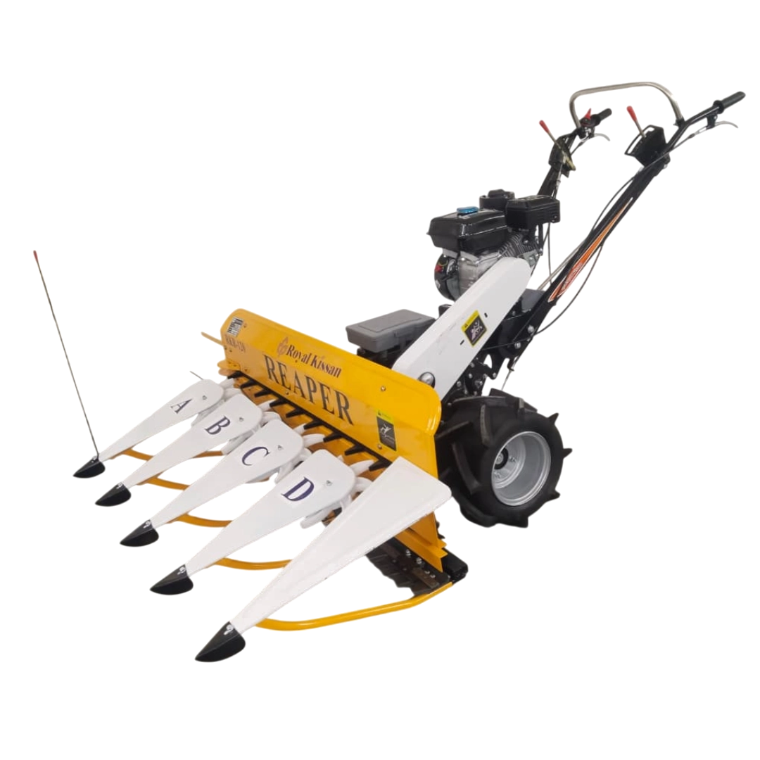 4G120A – 4.9 HP Petrol Power Reaper Machine | 120cm Cutting Width | 2700 m²/hr Productivity | Royal Kissan