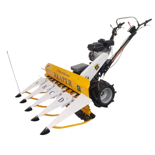 4G120A – 4.9 HP Petrol Power Reaper Machine | 120cm Cutting Width | 2700 m²/hr Productivity | Royal Kissan
