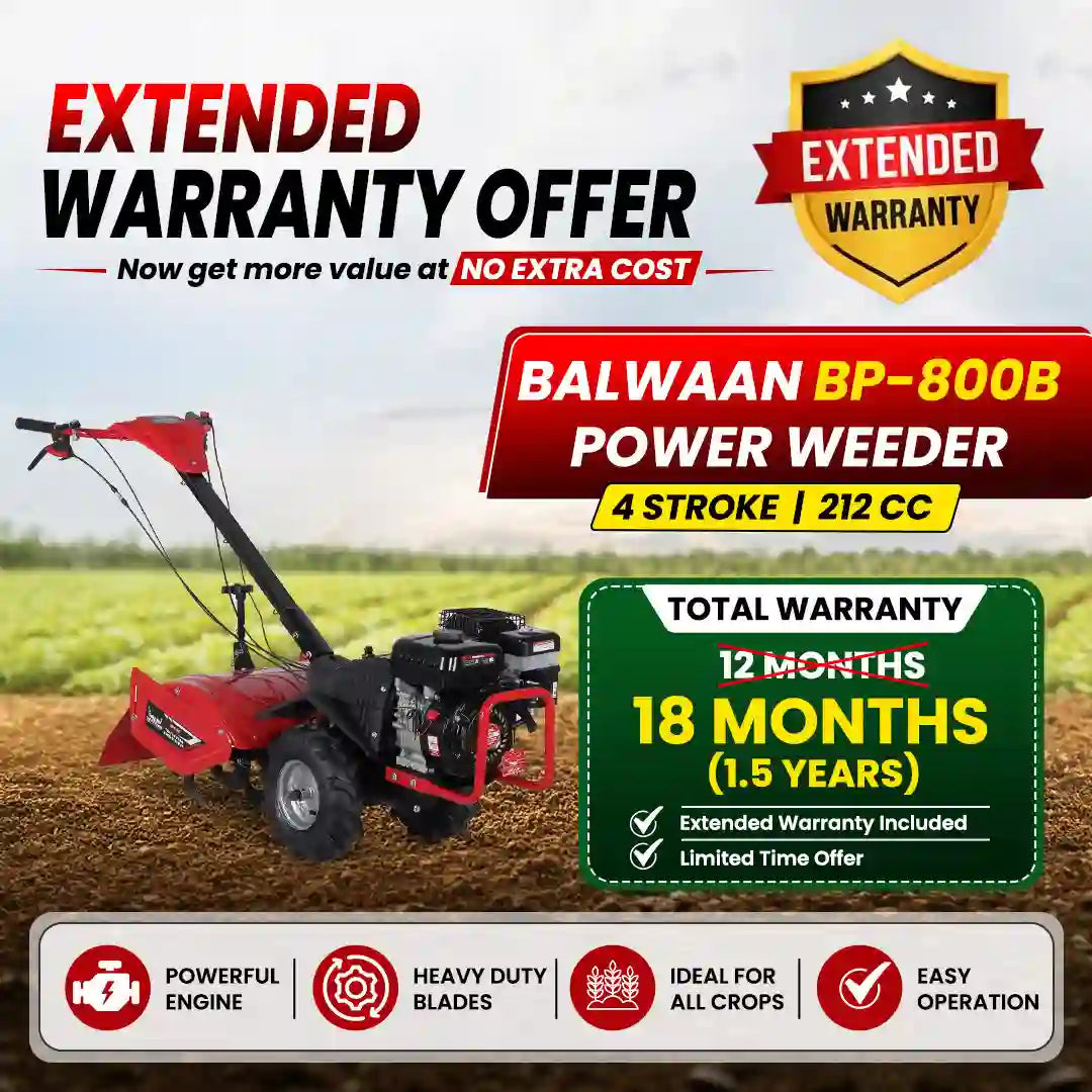 Balwaan Back Rotary Power Weeder| BP-800B